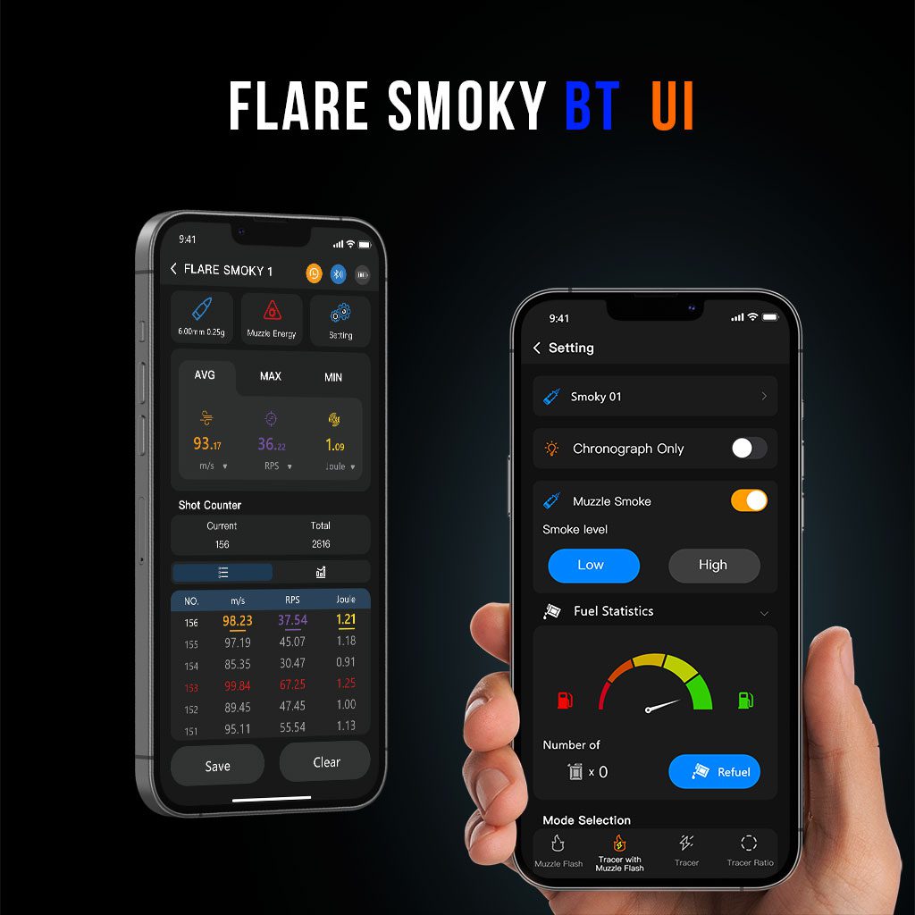 Flare Smoky BT Tracer Unit | Eshooter MASTER x Silo