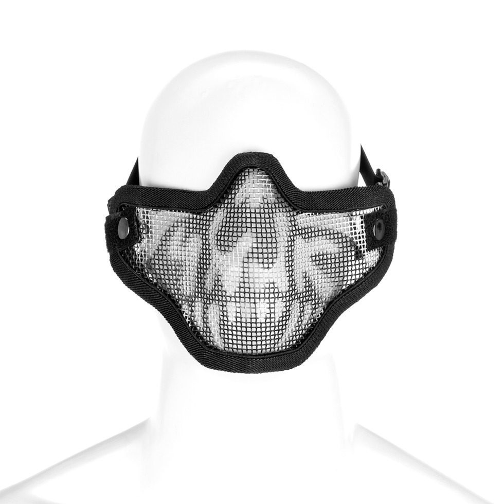 Steel Half Face Mask Skull