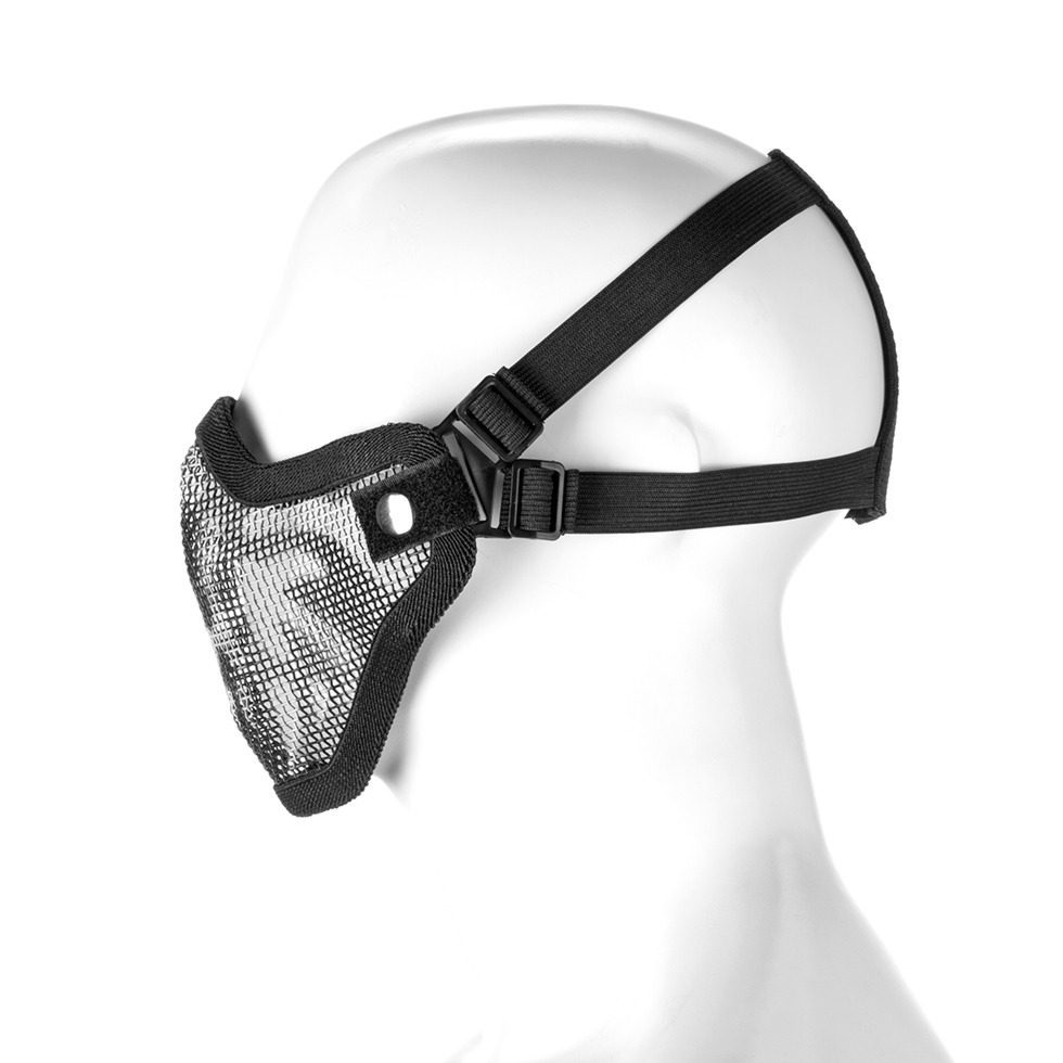 Steel Half Face Mask Skull