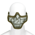 Steel Half Face Mask Skull