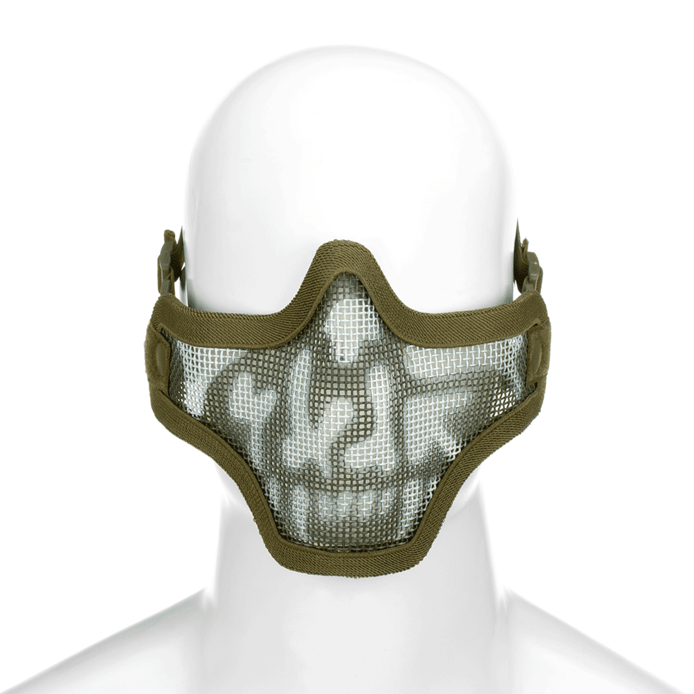Steel Half Face Mask Skull