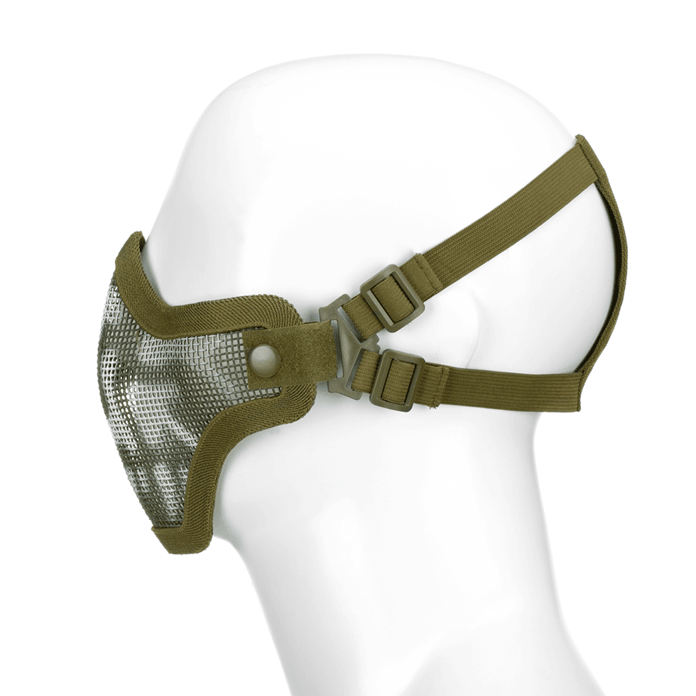 Steel Half Face Mask Skull