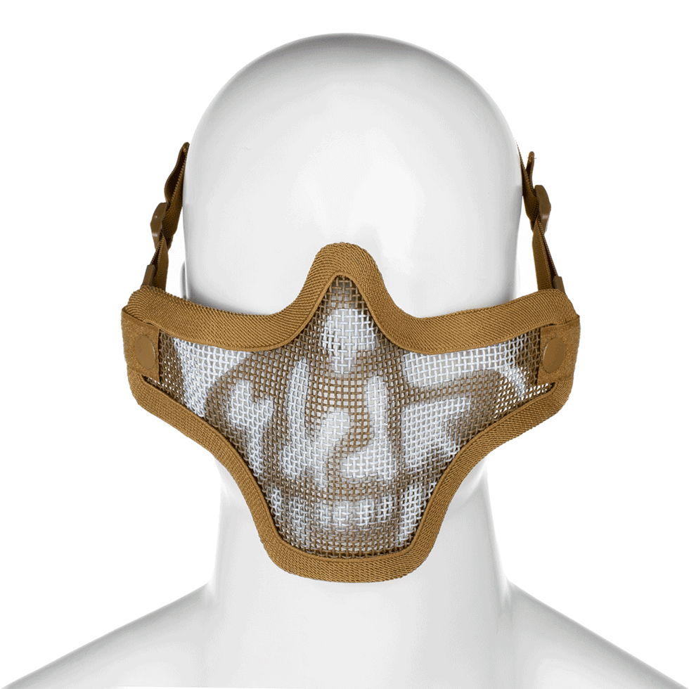 Steel Half Face Mask Skull