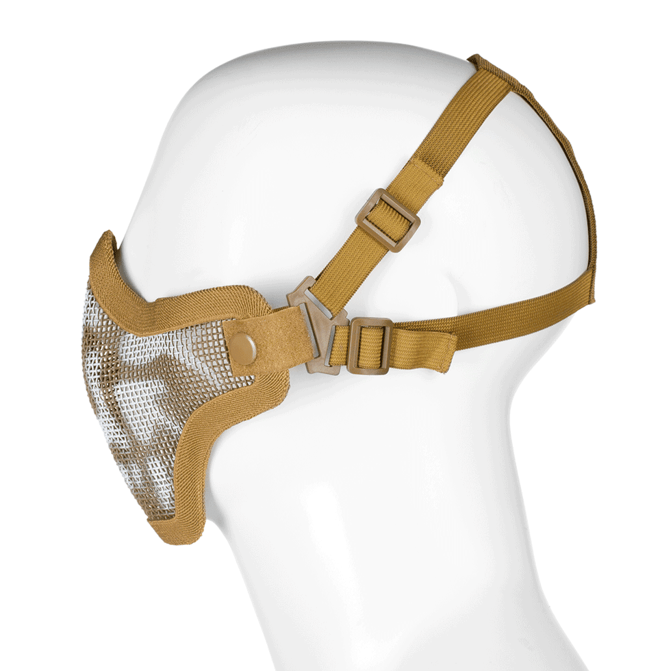 Steel Half Face Mask Skull