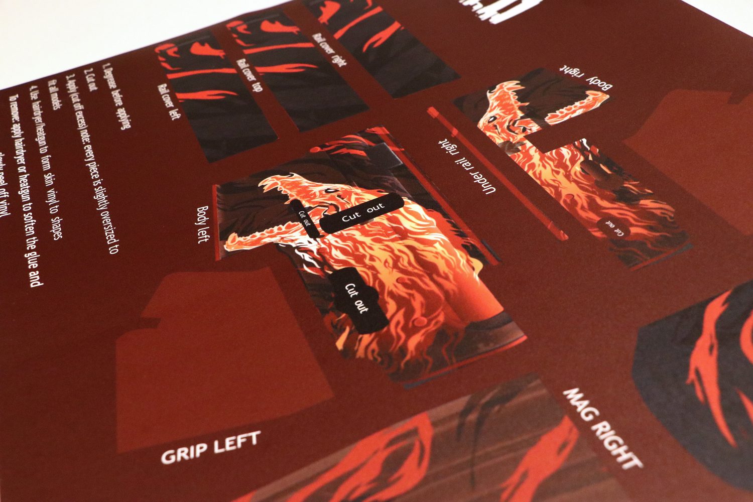 M4 / AR15 Gun Camo Wrap Silo Airsoft