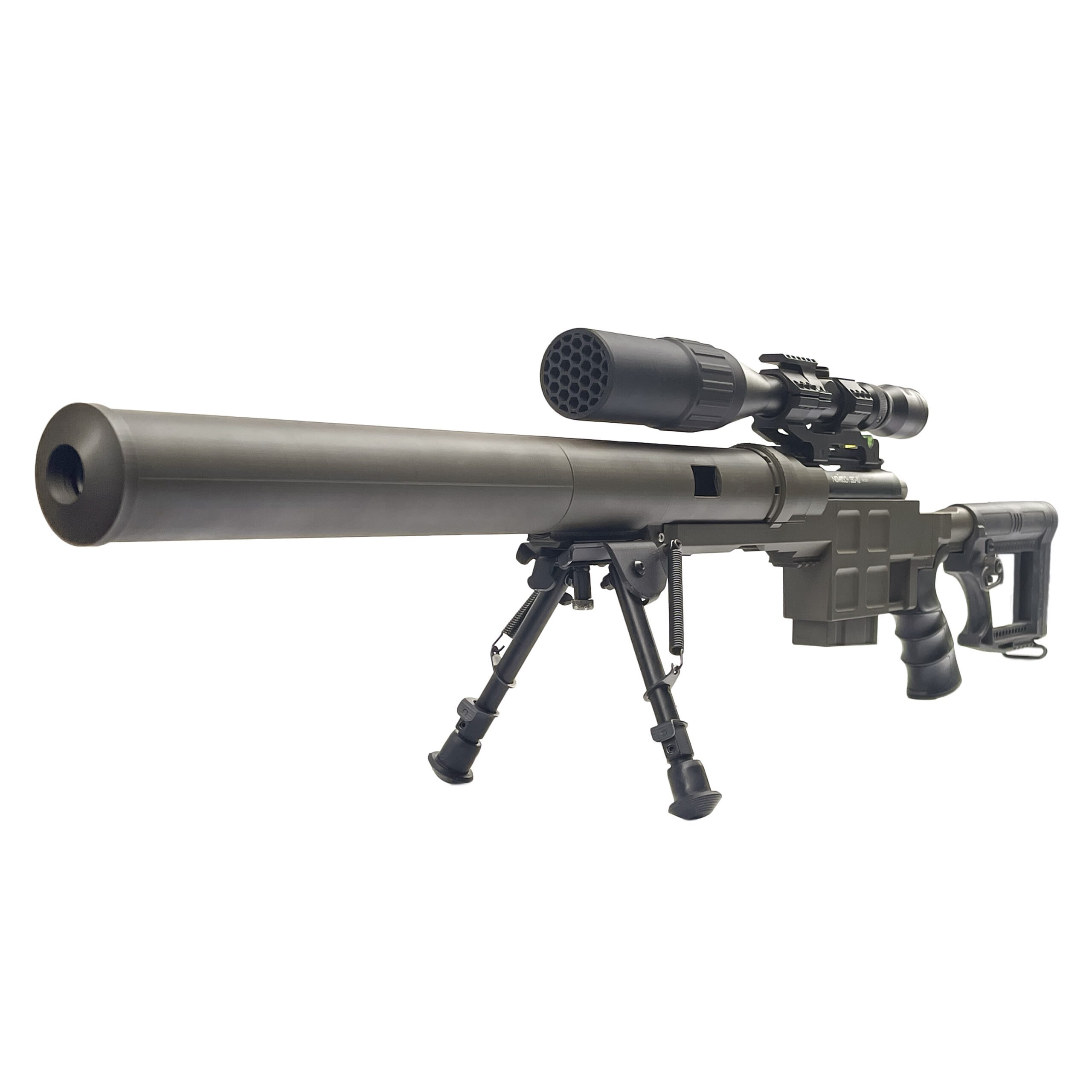 SSG10 A3 Short Barrel Airsoft Sniper Rifle - Novritsch - Negro